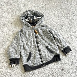 Raccoon hoodie 2T